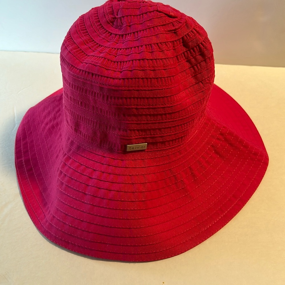 BETMAR pink Wide Brim Sun Hat